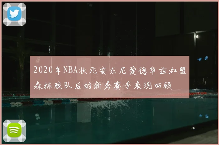 2020年NBA状元安东尼爱德华兹加盟森林狼队后的新秀赛季表现回顾