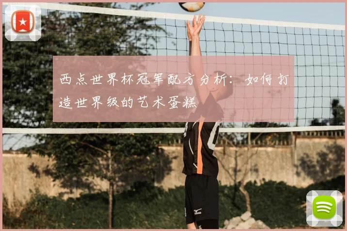 西点世界杯冠军配方分析：如何打造世界级的艺术蛋糕